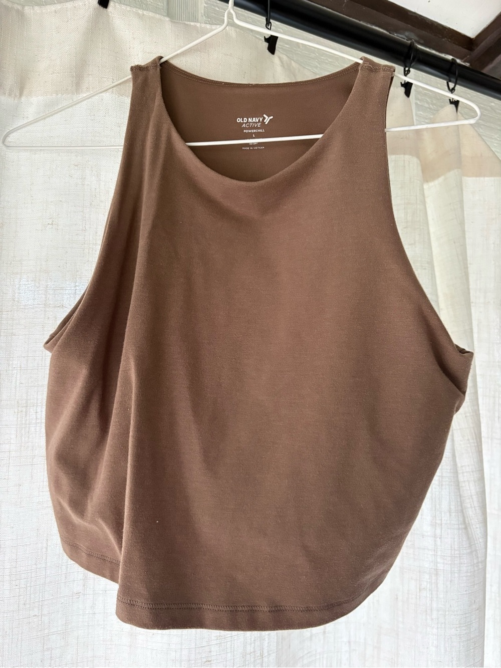 Old Navy Brown Scoop Neck Active Tank